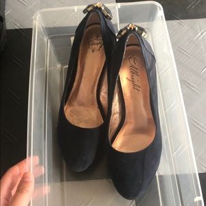 Beautiful suede heels from Anthropologie